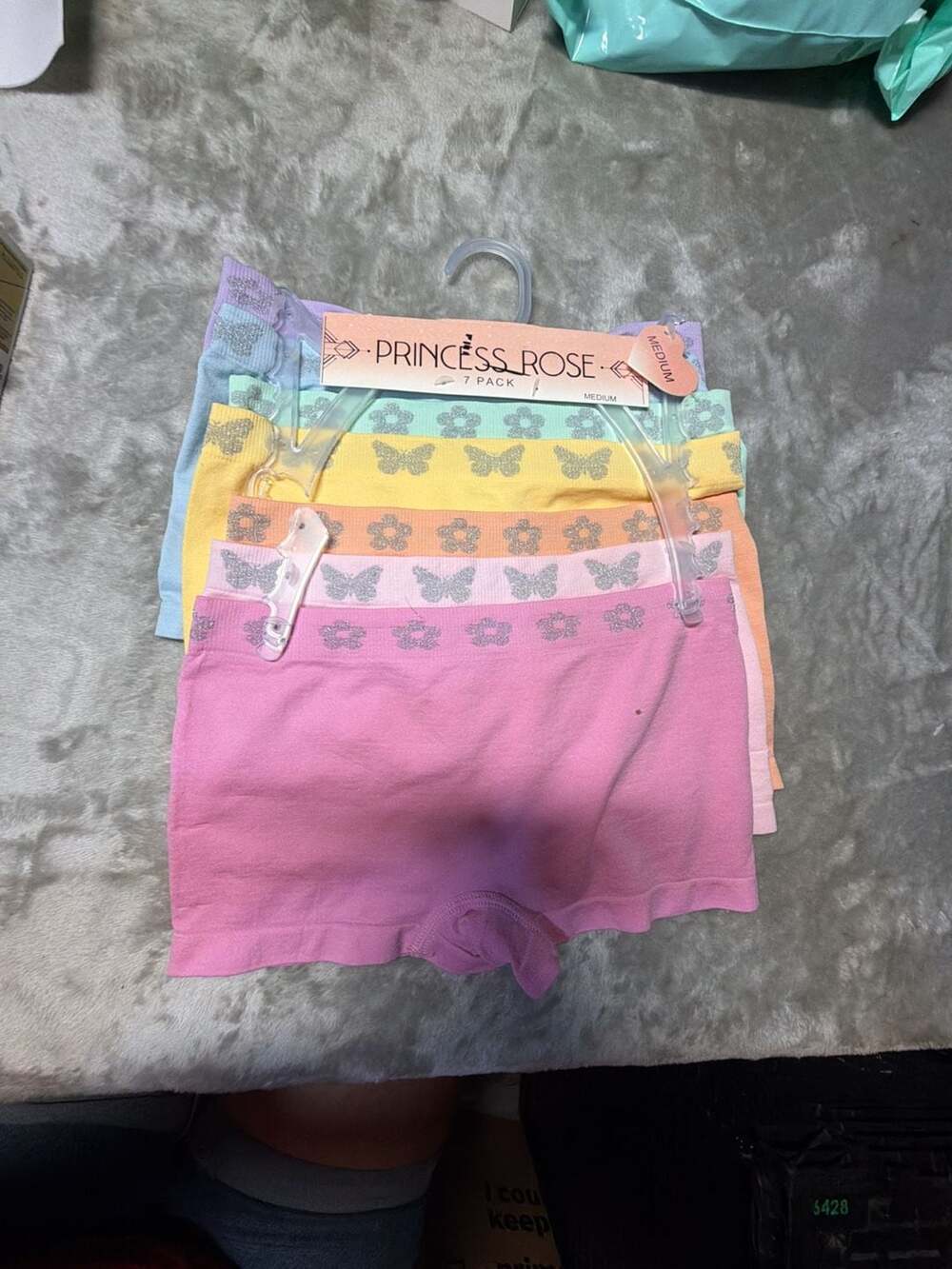 Princess Rose Girls Seamless Boyshorts Underwear 7-Pack